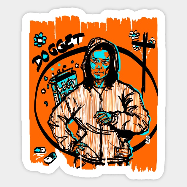 OITNB Dogget Sticker by Habuza